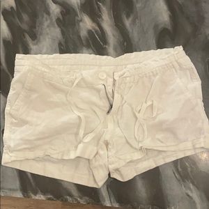 White linen shorts-Old Navy
